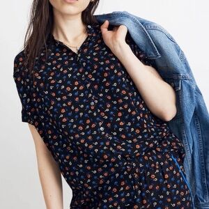 Madewell Central Drapey Shirt Prairie Posies size small